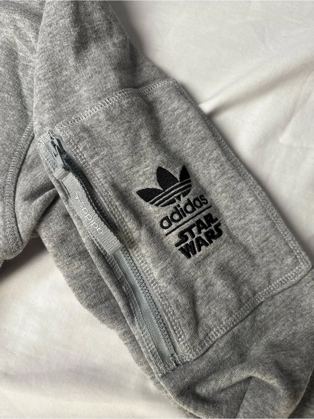 adidas Grey Crewneck with Star Wars AT-AT Graphic